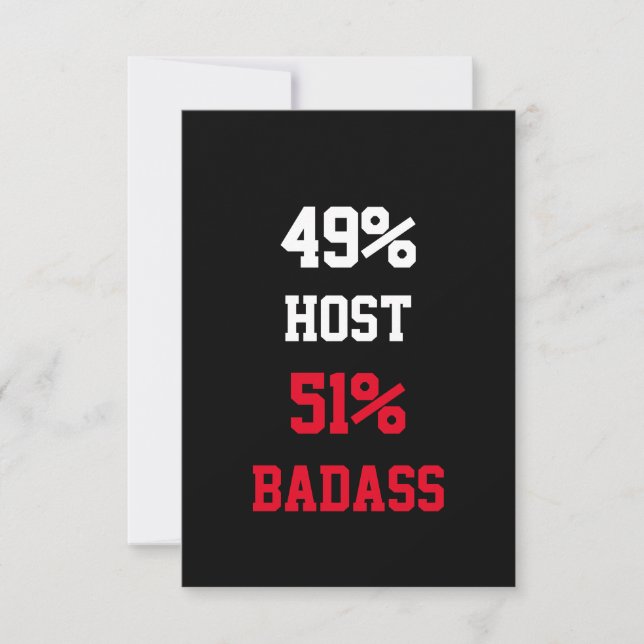 Host Badass Card (Front)