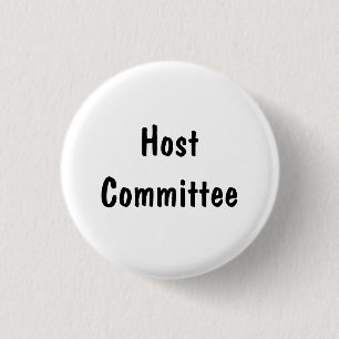 Host Committee 3 Cm Round Badge
