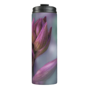 Hosta Flower Bud Purple And Green Thermal Tumbler