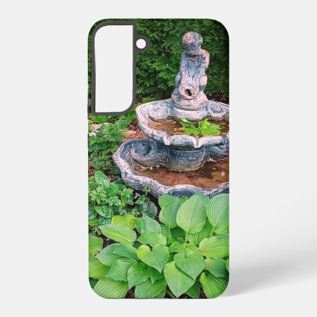 Hosta garden statue  samsung galaxy s22+ case (Back)