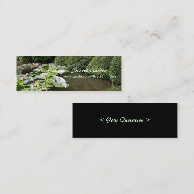 Hosta in a Zen Garden Business card (Front/Back)