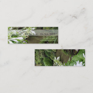 Hosta in a Zen Garden Mini Business Card