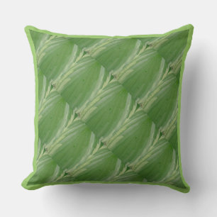 hosta leaf, almost solid green pillow