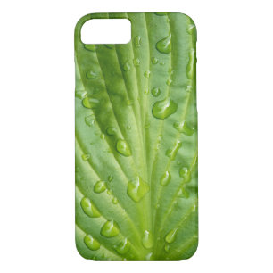 hosta leaf with raindrops iPhone 8/7 case