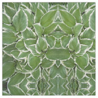 Hosta Leaves Mirrored Image Fabric