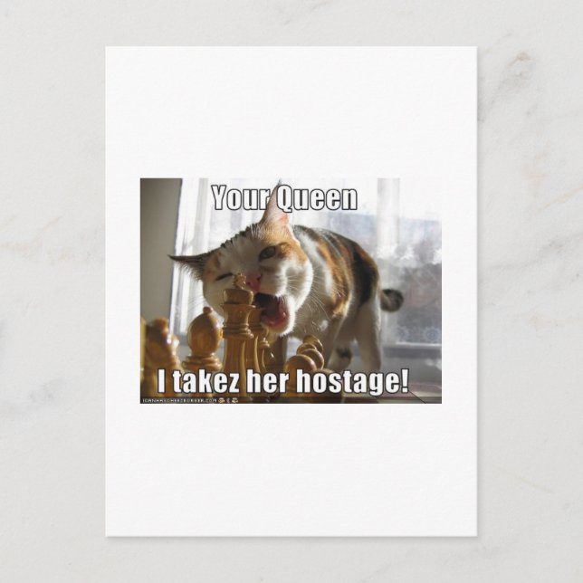 Hostage Queen Postcard (Front)