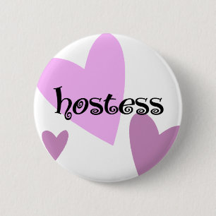 Hostess 6 Cm Round Badge