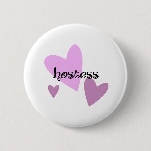 Hostess 6 Cm Round Badge