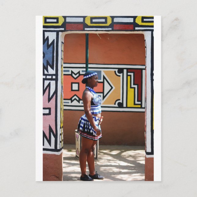 Hostess At Lesedi Postcard (Front)