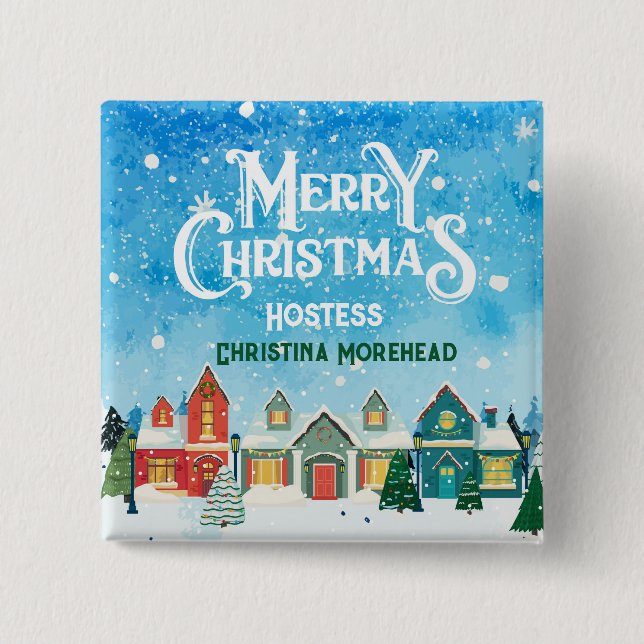 Hostess Pin - Christmas theme (Front)