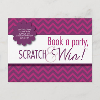 Hostess Scratcher/Instructions Postcard - FACEBOOK