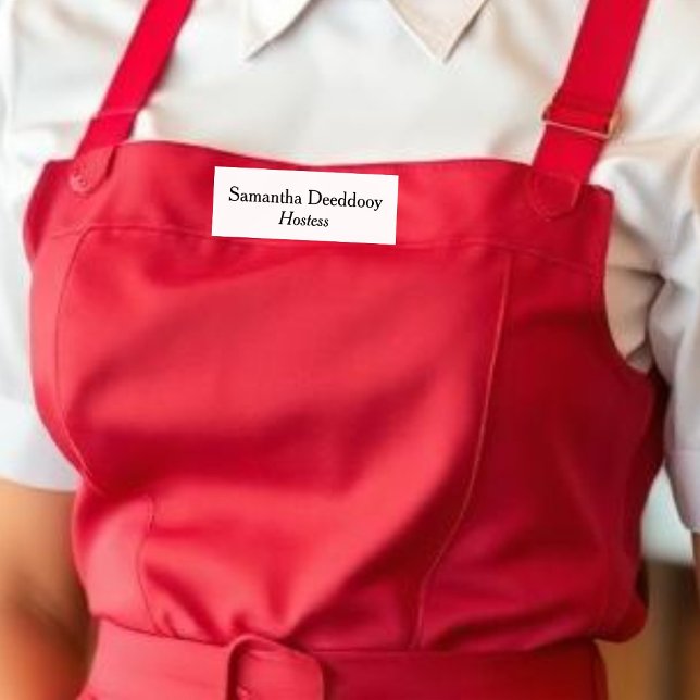 Hostess White Name Tag (Creator Uploaded)