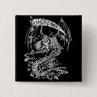 HOSTILE RAGE 15 CM SQUARE BADGE
