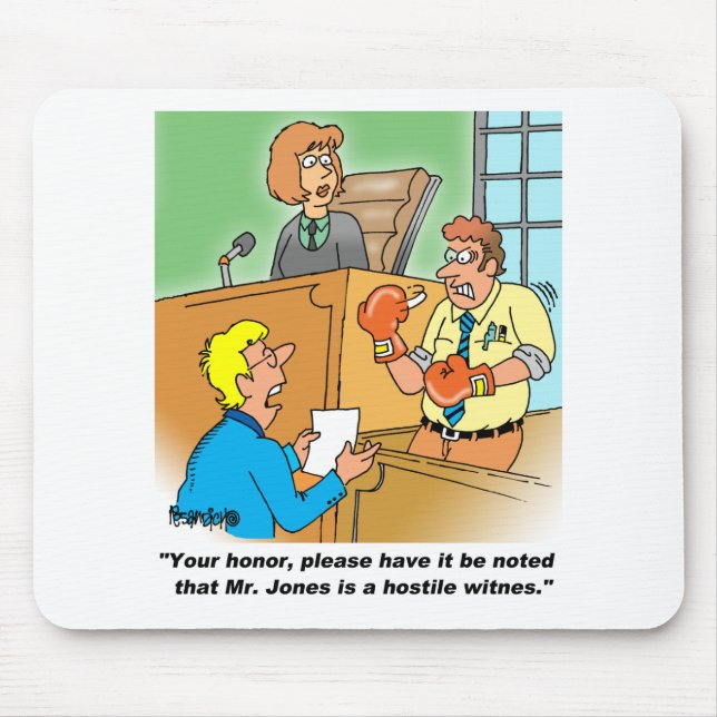 HOSTILE WITNESS MOUSE PAD (Front)
