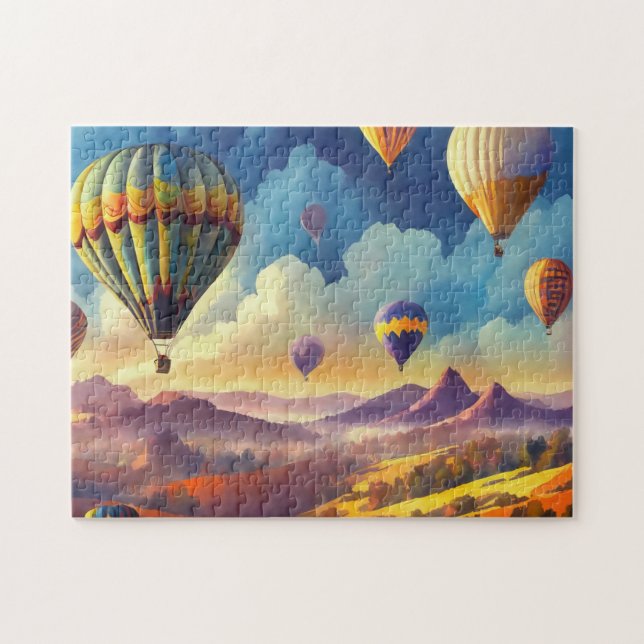 Hot Air Balloon 2 Easy Brain Art Puzzles Photo Puz (Horizontal)