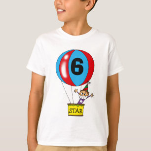 Hot air balloon 6th birthday party T-Shirt