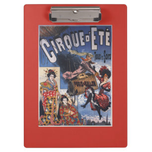 Hot-Air Balloon and Japanese Ladies Poster Clipboard