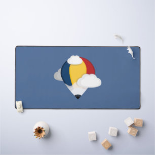 Hot Air Balloon and Pencil Desk Mat