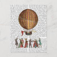 Hot Air Balloon And People