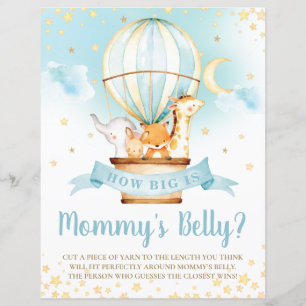 Hot Air Balloon Animal How Big is Mum's Belly Game