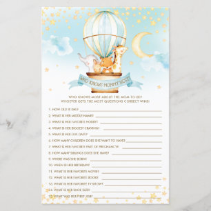 Hot Air Balloon Animals Who Knows Mummy Best Game