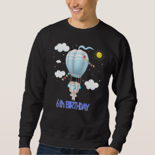 Hot Air Balloon B Day Boy Party Group 9 Sweatshirt