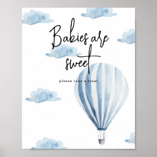 Hot air balloon - Babies are sweet  Poster