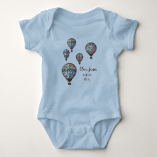 Hot Air Balloon Baby One Piece T-Shirt Bodysuit