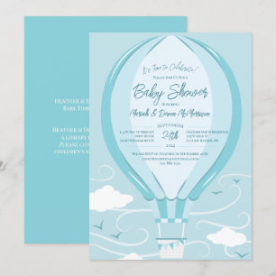 Hot Air Balloon Baby Shower Invitation