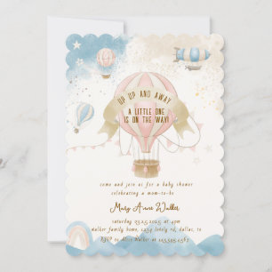 Hot Air Balloon Baby Shower Invitation