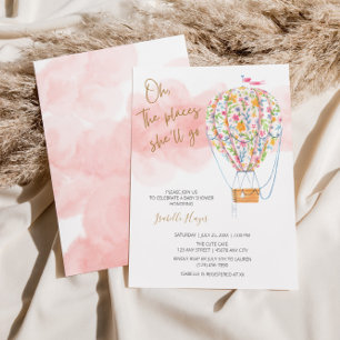 Hot Air Balloon Baby Shower Invitation