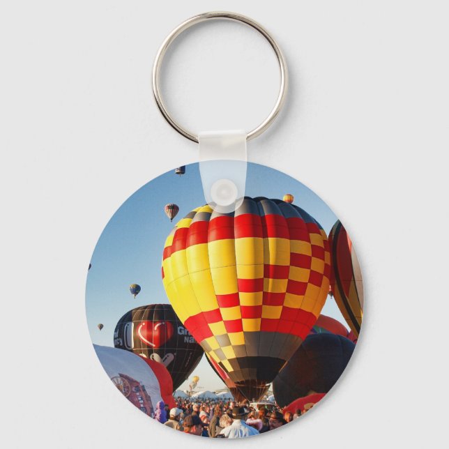 Hot Air Balloon - Ballooning Key Ring (Front)