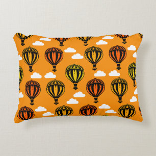 Hot Air Balloon Ballooning Patterned Decorative Cushion
