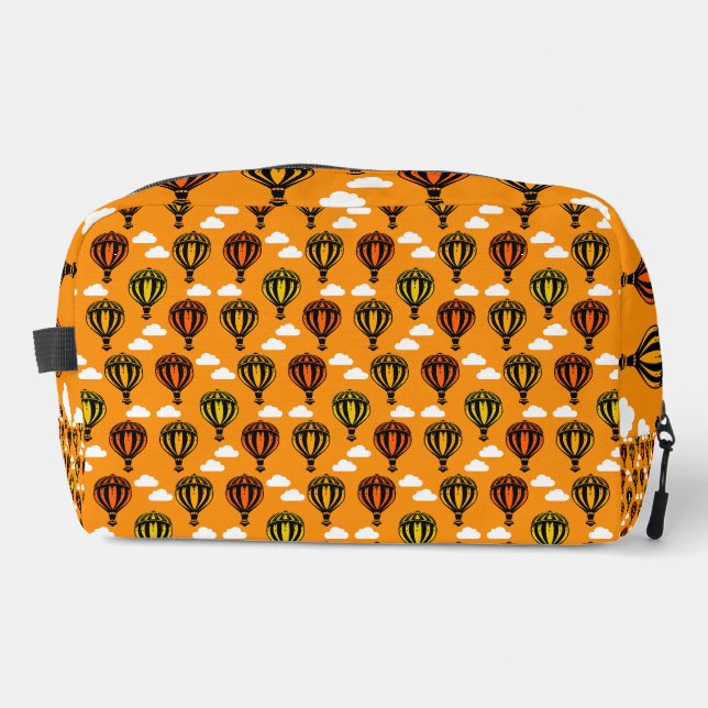 Hot Air Balloon Ballooning Patterned Dopp Kit (Front)