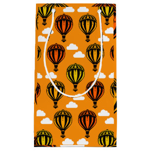 Hot Air Balloon Ballooning Patterned Small Gift Bag