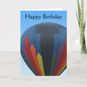 Hot Air Balloon Birthday Card