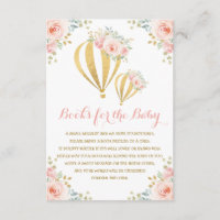 Hot Air Balloon Blush Pink Floral Books for Baby
