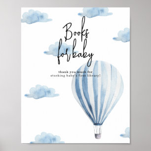 Hot air balloon - Books for baby Poster