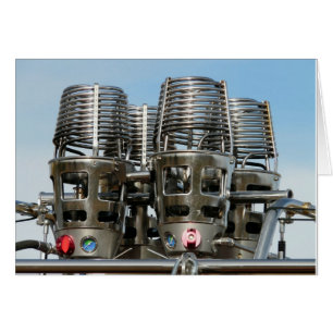 Hot Air Balloon Burners Blank Card