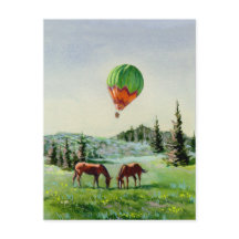 HOT AIR BALLOON by SHARON SHARPE