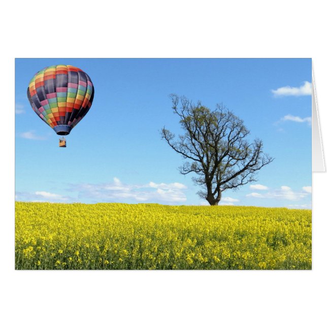 Hot Air Balloon Card (Front Horizontal)
