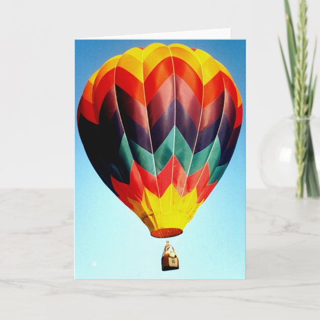 Hot Air Balloon Card (Front)