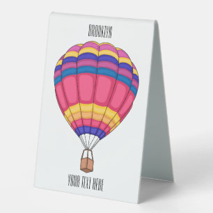 Hot air balloon cartoon illustration