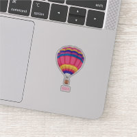 Hot air balloon cartoon illustration