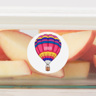 Hot air balloon cartoon illustration 