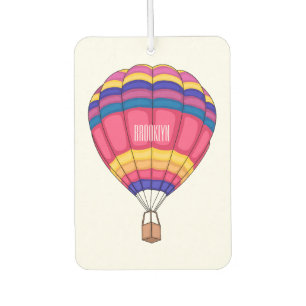 Hot air balloon cartoon illustration car air freshener