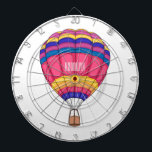Hot air balloon cartoon illustration  dartboard<br><div class="desc">Hot air balloon cartoon illustration</div>