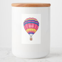 Hot air balloon cartoon illustration
