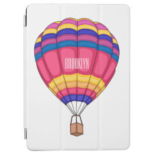 Hot air balloon cartoon illustration  iPad air cover