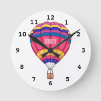 Hot air balloon cartoon illustration